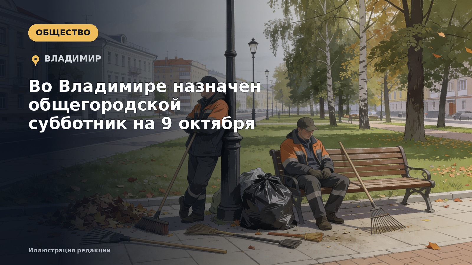 Во Владимире назначен общегородской субботник на 9 октября — иллюстрация