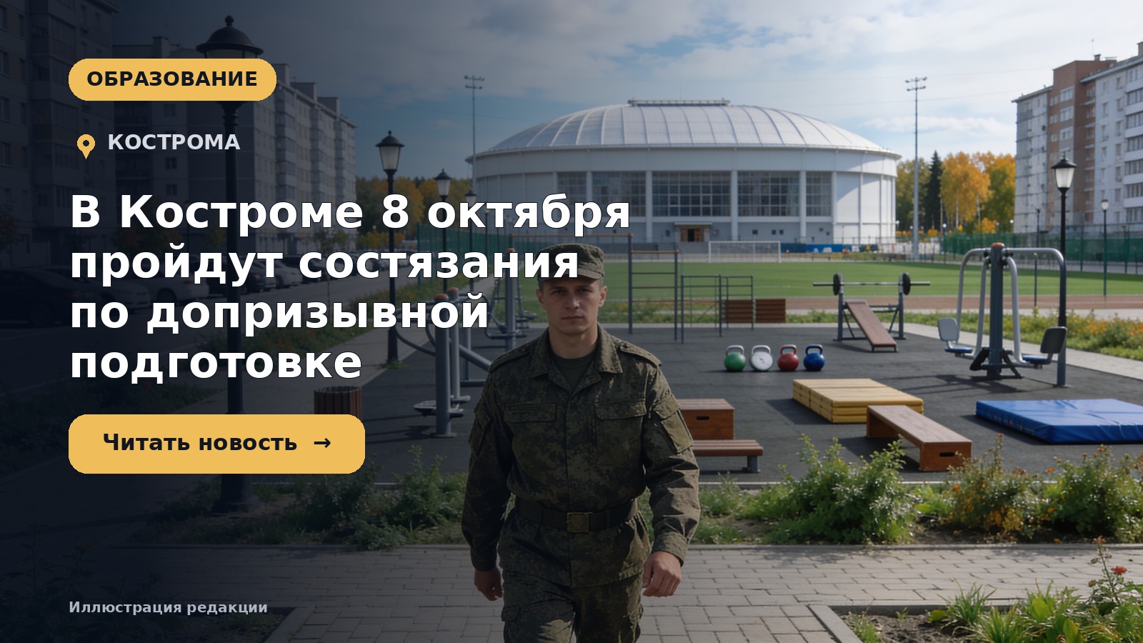 В Костроме 8 октября пройдут состязания по допризывной подготовке — иллюстрация